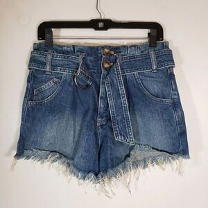 Free People High Waisted Jean Shorts
